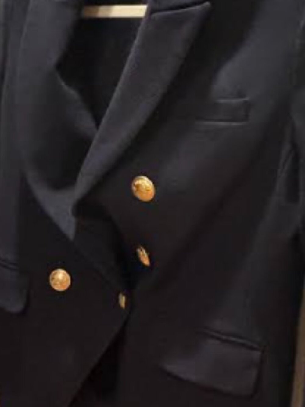 Express Navy Blue Double-Breasted Blazer – Size Small - Picture 5 of 6